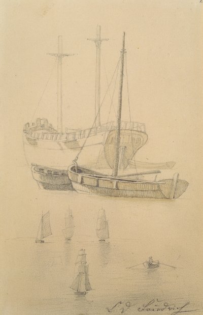 Ships by Caspar David Friedrich